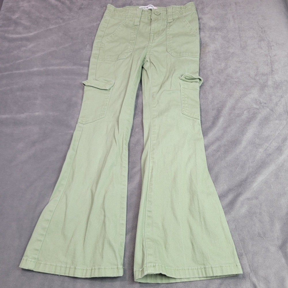 Celebrity Pink Girls Oil Green Cargo Flare Pants CK25702LK03 Size 7